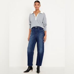Old Navy High-Waisted Wow Barrel Ankle Jeans
